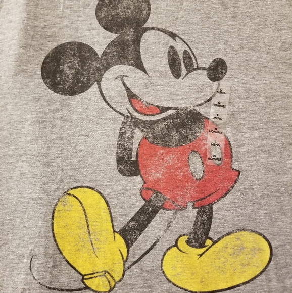 Mickey Mouse Classic Heathered T-Shirt Men's NWT - Picture 2 of 3